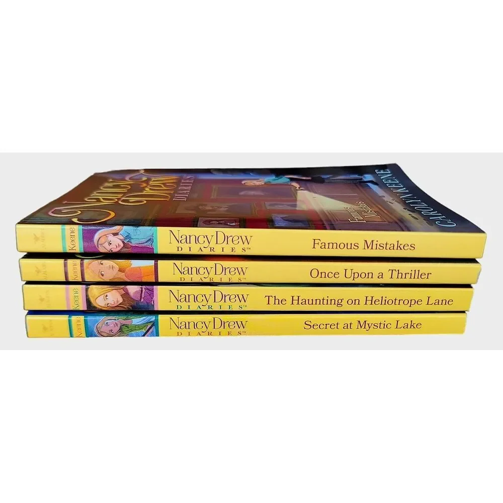 Nancy Drew Diaries by Carolyn Keene Set Of 4 Mistakes Heliotrope Thriller Mystic